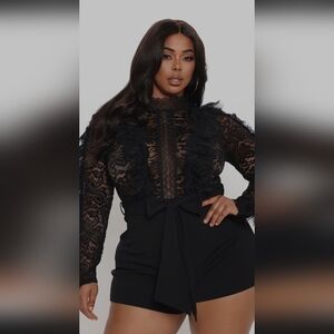 FashionNova Plus In My Shadow Romper